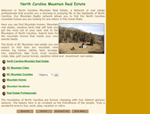 Tablet Screenshot of carolina-mountain-real-estate.com